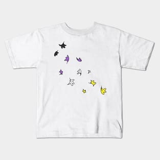 Heartstopper Leaves (Nonbinary colours) Kids T-Shirt